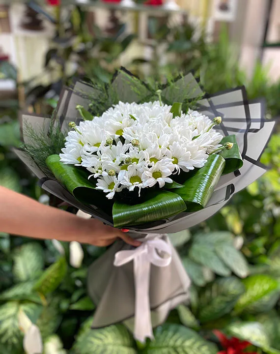 Şık Tasarımlı Papatya Demeti