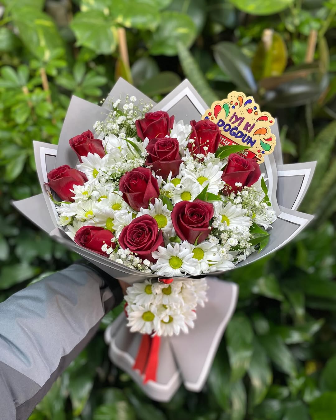 Gül Papatya Karışık Buket