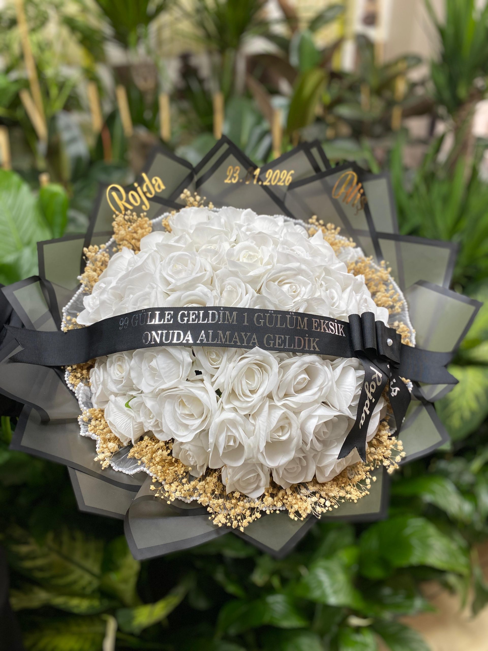 Pastel Gül ve Çikolata Kız İsteme