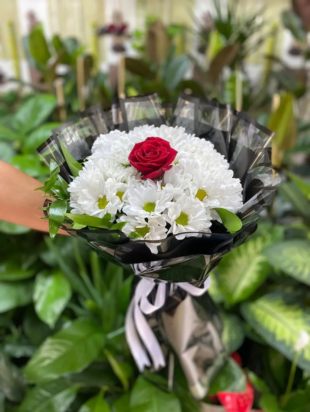 Papatya Tek Gül Buketi