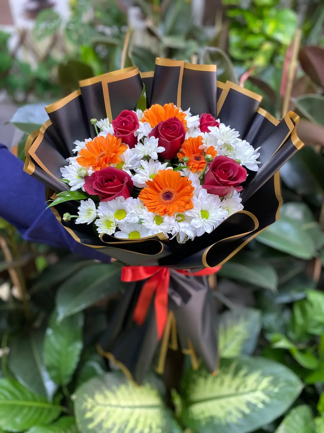 Gül Celbera Papatya Buketi